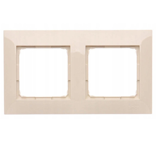 Ramka podwójna krem SIMON 54