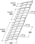 Markiza Fastlock 60 Loggia - Moduł C 0,2m