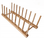 Stojak bambusowy na talerze 32x12x11cm