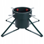 Stojak do choinki metal 4 ramienny max 2,8m zielony z pojemnikiem na wodę