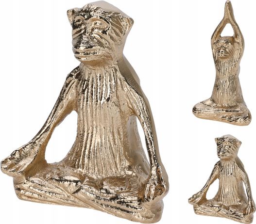 Figurka Małpka złota YOGA 14cm 2wzory