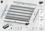 Listwa zakończeniowa ogrodowa PVC 35x33x2200 mm Ral 8019 Brąz 