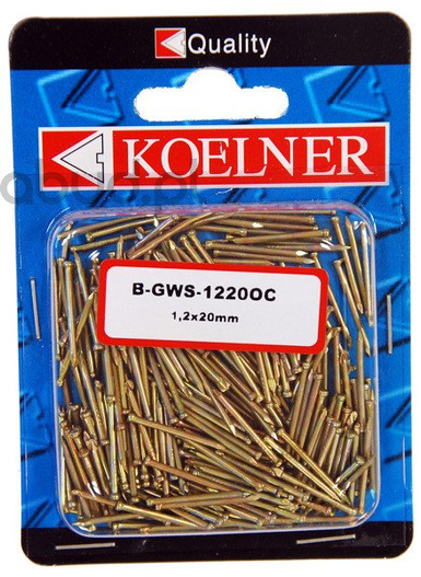 Gwoździe stolarskie 1,2 x 20 mm ocynk 300 sztuk