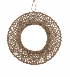 Okrągła baza florystyczna, opleciona sznurkiem 38cm