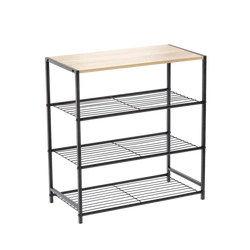 Regał metalowy czarny z 4 półkami 60x30x63,5cm