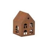 Domek metalowy rdzawy 9x13 cm