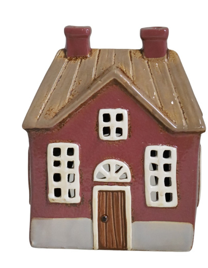 Domek holenderski ciemnoróżowy na T-light 14x9x17,5 cm
