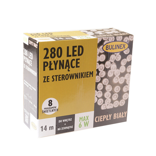 Lampki 280LED biały ciepły 14 m