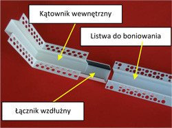 Łącznik wzdłużny do boni PCV 5cm bonie boniowanie