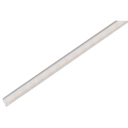 Profil zaciskowy, PVC Przezroczysty 1000x15x1mm