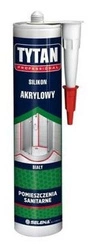Silikon akrylowy sanitarny Biały 280 ml TYTAN