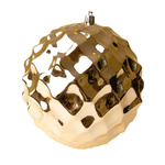 Złota bombka diamond 15 cm