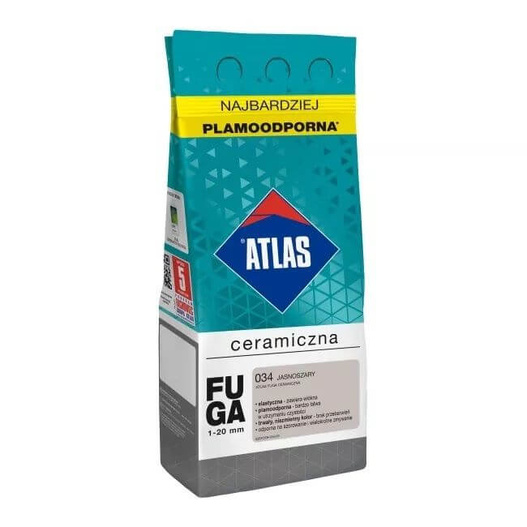 Fuga ceramiczna Atlas 034 jasnoszary 2 kg