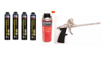Pianoklej do murowania 870 x4 + pistolet + czyścik
