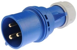 Wtyczka 32A 3PIN 230V niebieska