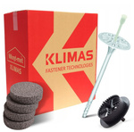 Łączniki do styropianu 10x200 mm + frez + zaślepki 200 sztuk