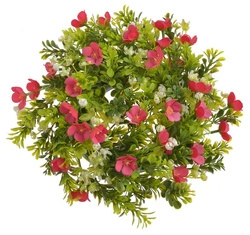 Wianek drobne kwiatki czerwone 28 cm