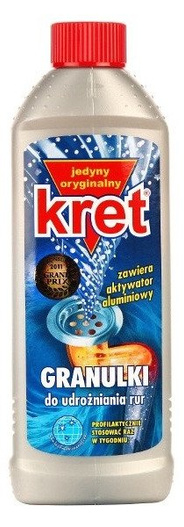 Granulki do udrażniania rur 400g Kret