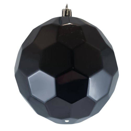 Bombka geometryczna plaster miodu czarna 12cm