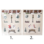 Zestaw 10 figurek do dekoracji Zima Wigilia