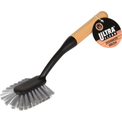 Szczotka do naczyń czarna BAMBUS rączka