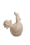 Figurka Kogut ceramiczny beżowy cieniowany 19x23cm