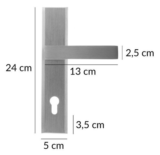 Klamka Shark K+K Inx PZ90