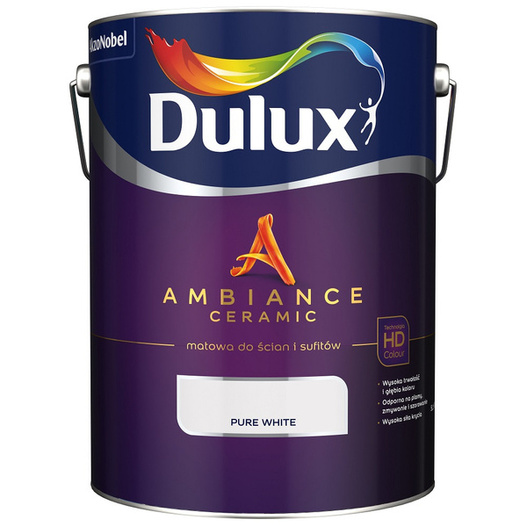 Farba Ambiance Ceramic Pure White 5L Dulux