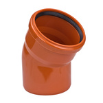 Kolano kanalizacyjne zewnętrzne fi110/30 Pomarańczowe