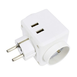 Rozgałęźnik 3xGN 16A +2x USB 2.4A