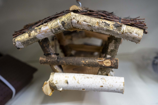 Karmnik dla ptaków brzoza wiszący mały