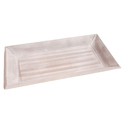 Taca drewniana szara przycierana 40x20cm