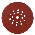 Krążek ścierny 225mm 9/19 z otworami ziarnistość 220