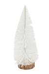 Choinka szczotka biała 28cm