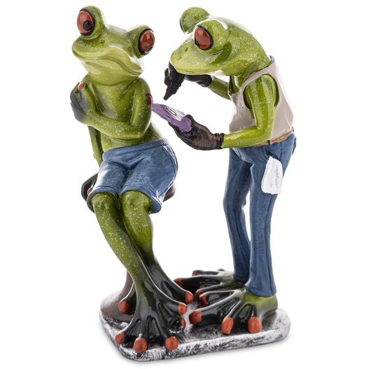 Figurka dwie żaby, tatuażysta 15cm