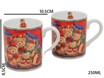 Komplet 2 sztuki kubków Misie w pudełku 250ml