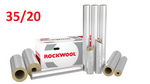 Otulina ROCKWOOL wełna 35/20 ROCKWOOL 800 ALU MB