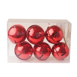 Bombki janczary - zestaw 6 sztuk czerwone