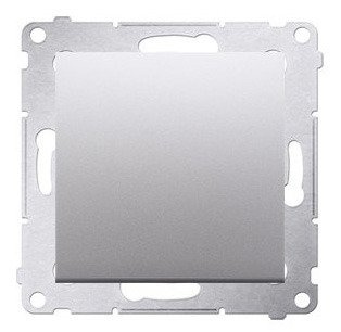 Łącznik jednobiegunowy srebrny matowy Simon54