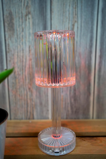 Lampka z baterią USB 25cm plisowany kielich