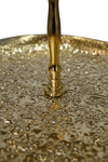 Patera metalowa 2-poziomy złota karbowana 29x35cm