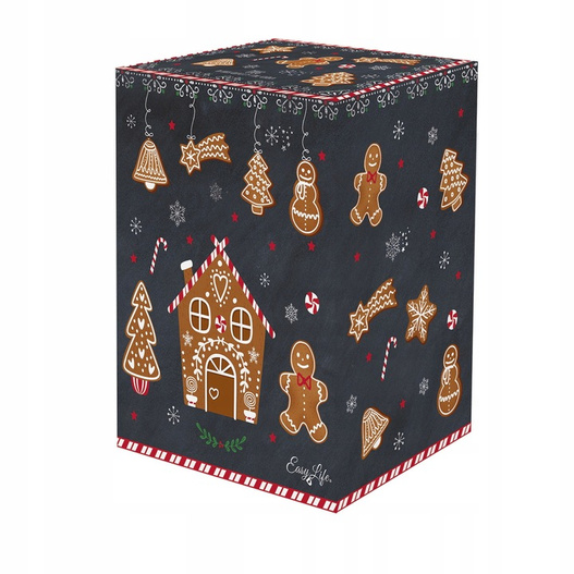 Kubek czarny w pierniki 600 ml