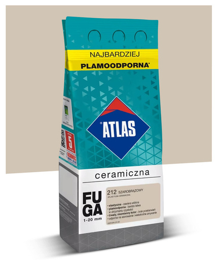 Fuga ceramiczna 1-20mm Atlas 212 szarobrązowy 2kg