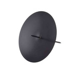 Podstawka pod świecę metalowa okrągła czarna 6cm 4sztuk