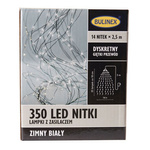 Lampki wewnętrzne 350 LED nitki biały zimny