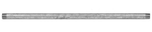 Rura dwustronnie gwintowana 1/2"x400mm ocynk