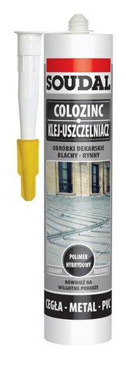 Klej do blach bezbarwny 280ml Colozino Soudal
