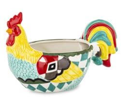 Kura pojemnik żółto-czerwona 18x16x27cm