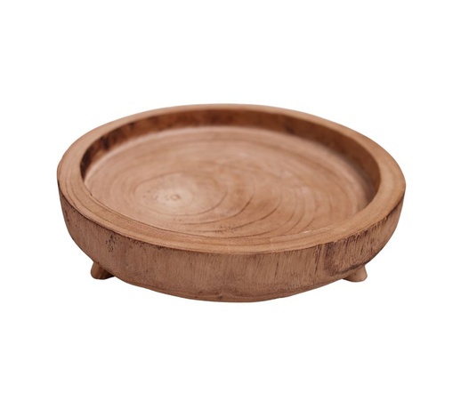 Podstawka drewniana wklęsła na nóżkach okrągła 34cm