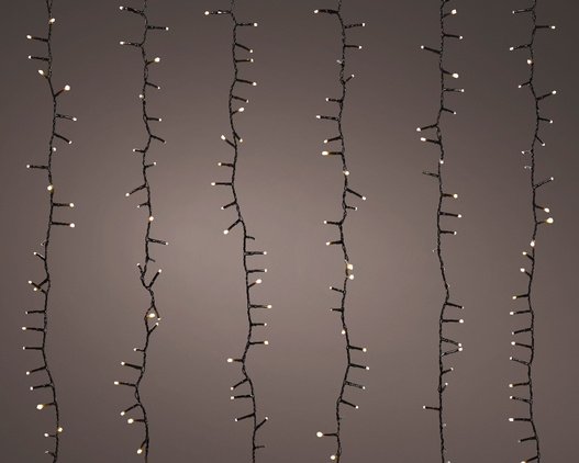 Kurtyna zew/wew 648 LED czarny /ciepły biały 9 x 2m na drzewo